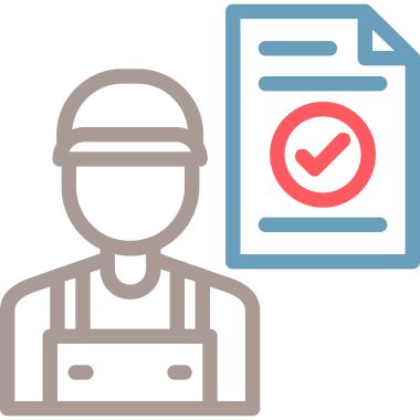 Taslak biçimli mühendis inşaat simgesi