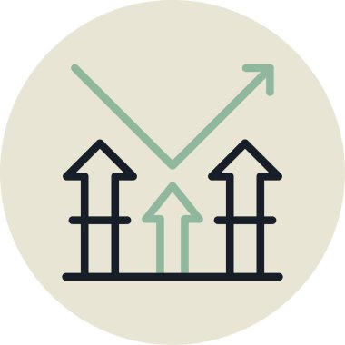 Ok. Web simgesi basit illüstrasyon