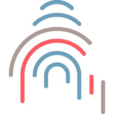 Wi-Fi simgesinin vektör illüstrasyonu