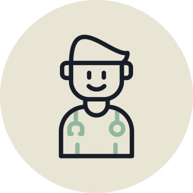 Evlat. Web simgesi basit illüstrasyon