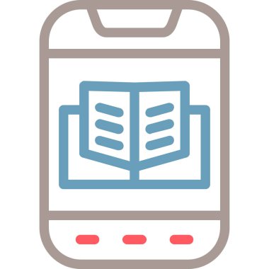 Cep telefonu. Web simgesi basit illüstrasyon