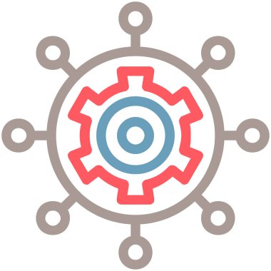 Cog simgesi, vektör çizimi