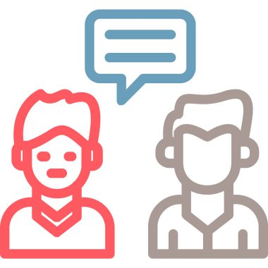 Moda düz biçimli müşteri simgesi