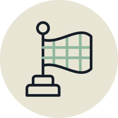 bayrak ikonu vektör illüstrasyonu