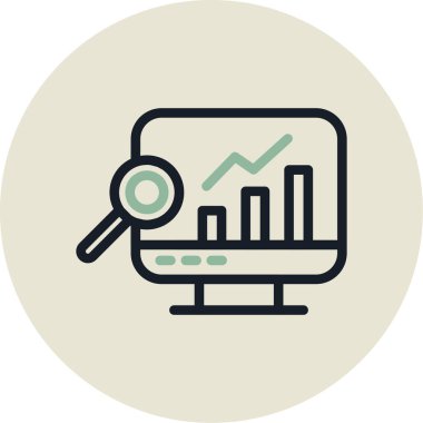 seo modern simgesinin vektör illüstrasyonu