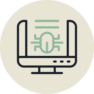 Bilgisayar vektör simgesi modern basit vektör illüstrasyonu