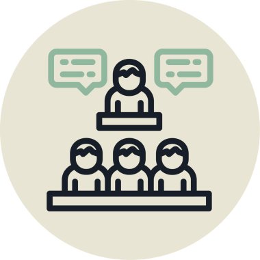 İnsan simgesinin vektör illüstrasyonu