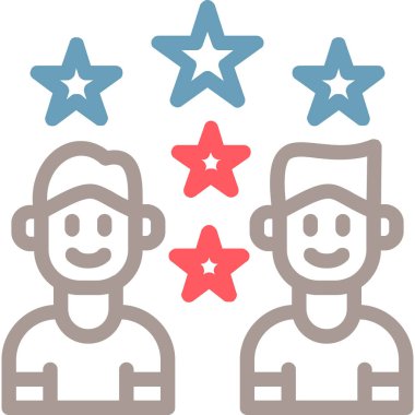 Yıldızlar. Web simgesi basit illüstrasyon