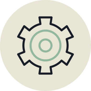 Teçhizat Web simgesi basit illüstrasyon