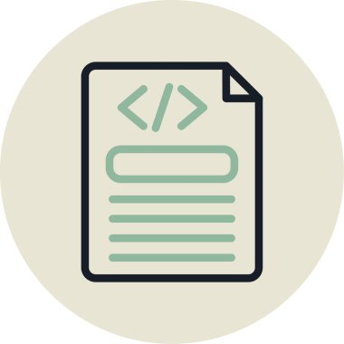 Programlama. Web simgesi basit illüstrasyon