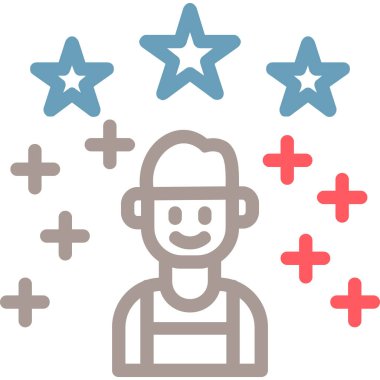 avatar erkek simgesi ana hatlar biçiminde