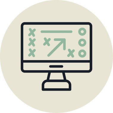 ekranı izle. Basit illüstrasyon