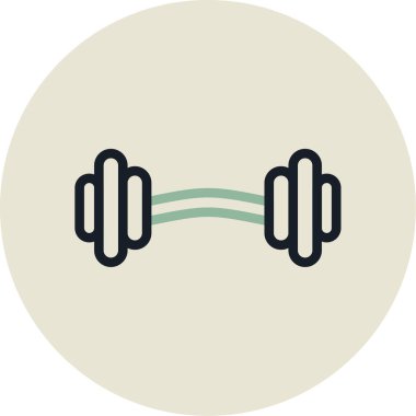 Bir spor salonu simgesinin vektör çizimi