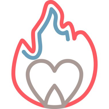 Bir kalbin vektör illüstrasyonu