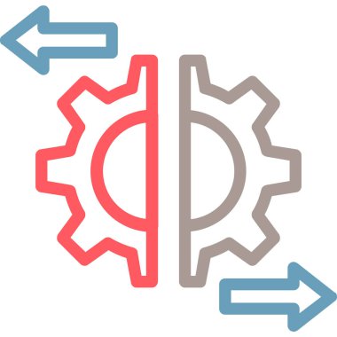 dişli simgesi vektör illüstrasyonu