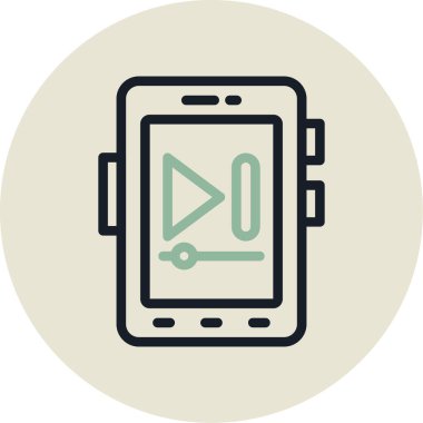 akıllı saat simge vektör illüstrasyonu