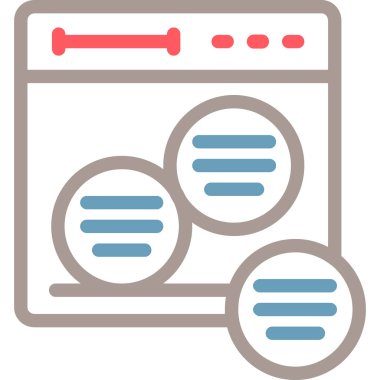 Web simgesi vektör illüstrasyonu