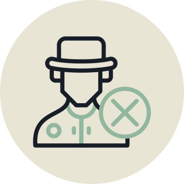 Maskeli bir adamın vektör çizimi