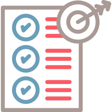 Simge, vektör illüstrasyonunu kontrol et