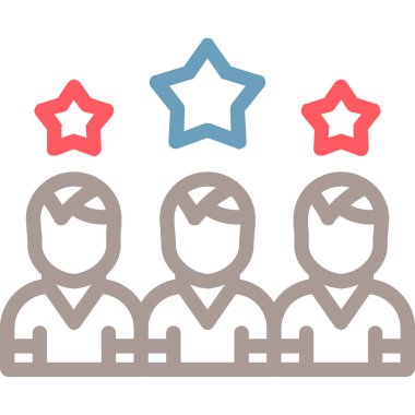 İnsanlar. Web simgesi basit illüstrasyon