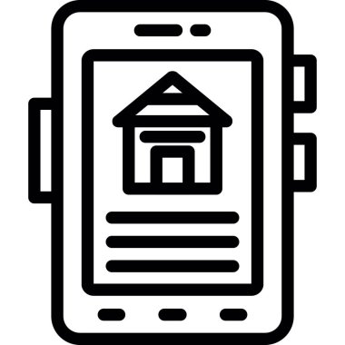 Ev simgesi, vektör illüstrasyonu