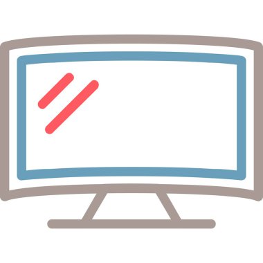 Çapraz işaretli bilgisayar ekranı. vektör illüstrasyonu