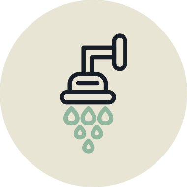 Su musluğu, illüstrasyon, vektör, beyaz arka planda.