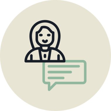 Sohbet web simgesi vektör illüstrasyonu