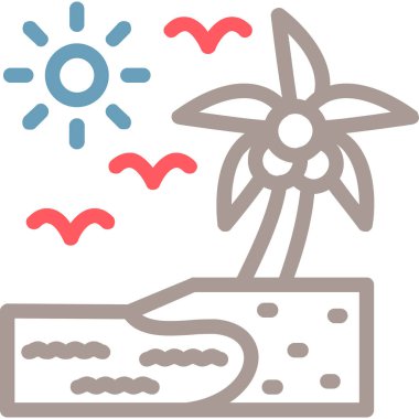 Düz bir klima iklimi simgesi