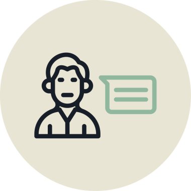 İnsan simgesinin vektör illüstrasyonu