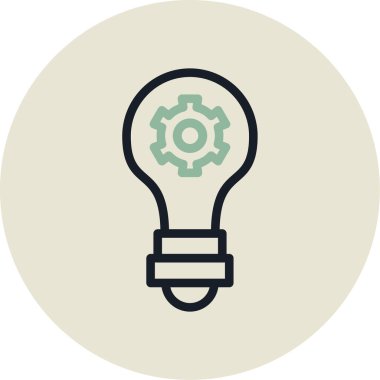 ampul simgesi vektör illüstrasyonu