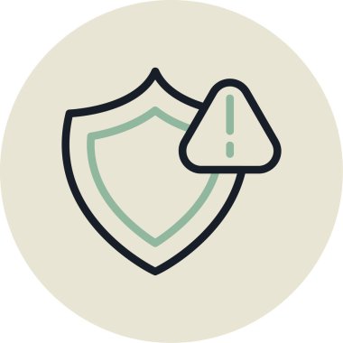 Koruma kalkanı vektör illüstrasyonu