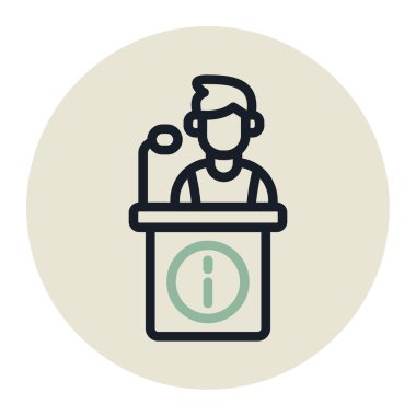 seçim kampanyası vektör simgesi