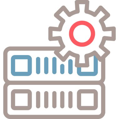 beyaz arkaplanda simge, illüstrasyon, vektör ayarlama