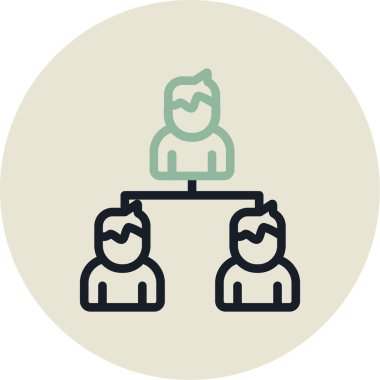 bir grup insan simgesi vektör illüstrasyon tasarımı