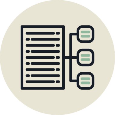 Modern b sunucusunun vektör illüstrasyonu sunucudan yoksun