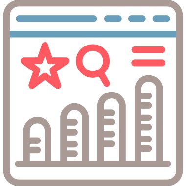 iş web simgesi vektör illüstrasyonu