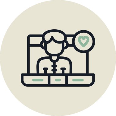 İş ve finans simgesinin vektör illüstrasyonu