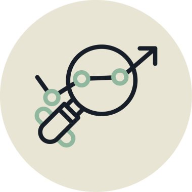 Modern bir simge tasarımının vektör illüstrasyonu