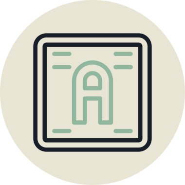 Bir kitap simgesinin vektör illüstrasyonu