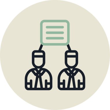 iş simgesi vektör illüstrasyonu