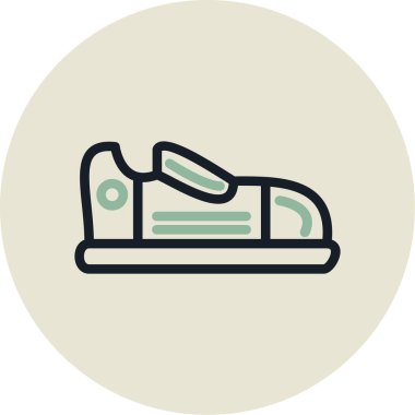 ayakkabı ikonu vektör illüstrasyonu