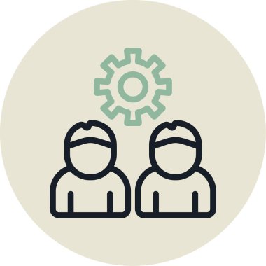 Modern simgenin vektör illüstrasyonu