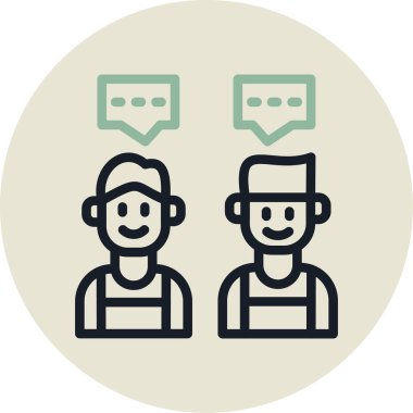 İnsan simgesinin vektör illüstrasyonu