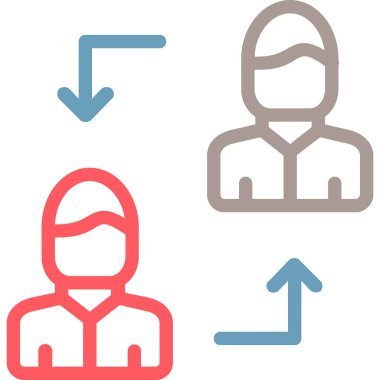 İnsan simgesinin vektör illüstrasyonu