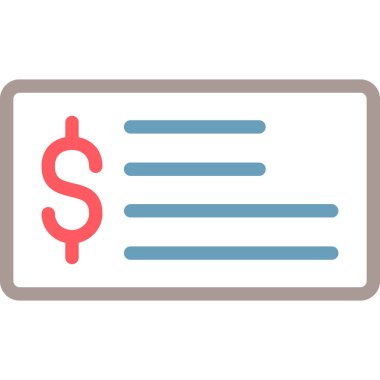 para vektörü renk çizgisi simgesi