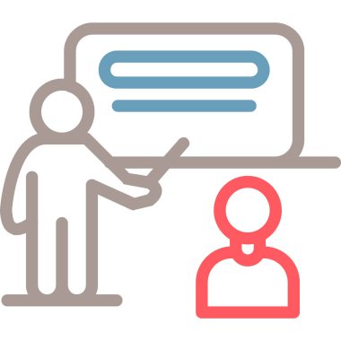 Web tasarımı ve geliştirme renkli vektör simgesi.