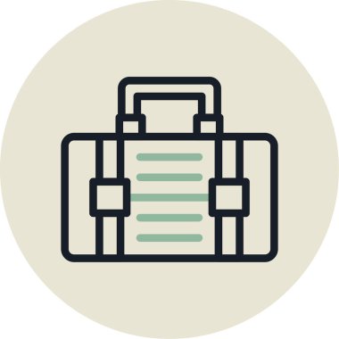 Çanta. Web simgesi basit tasarım