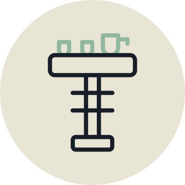 Kablo. Web simgesi basit illüstrasyon