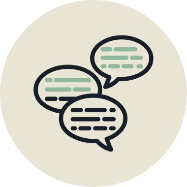 konuşma baloncukları vektör resimleme simgesi